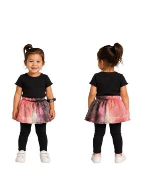 AFTON STREET LEGGINGS W/ ATTACHED TUTU - BLACK 18 MONTHS (NEW WITH TAGS) A12